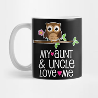 Kids My Aunt and Uncle Love Me Owl for Niece Mug